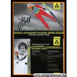 Autogramm Nordische Kombination | Johannes RYDZEK | 2010 (Flug Color) Fischer