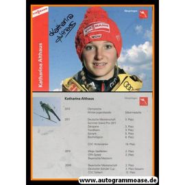 Autogramm Skispringen | Katharina ALTHAUS | 2012 (Viessmann)