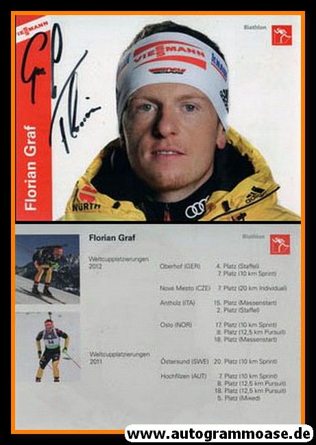 Autogramm Biathlon | Florian GRAF | 2012 (Viessmann)