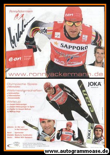 Autogramm Langlauf / NK | Ronny ACKERMANN | 2007 (Rennszene Color DSM) OS-Silber