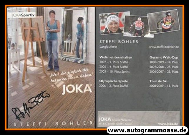 Autogramm Langlauf | Steffi BÖHLER | 2008 (Joka)