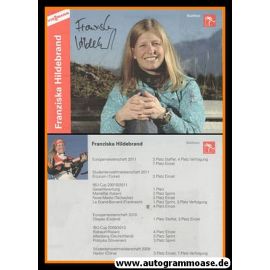 Autogramm Biathlon | Franziska HILDEBRAND | 2011 (Viessmann)