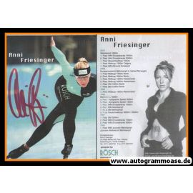 Autogramm Eisschnelllauf | Anni FRIESINGER | 2001 (Rösch)