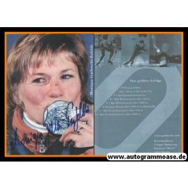 Autogramm Eisschnelllauf | Monique GARBRECHT-ENFELDT | 2002 (Portrait Color) OS-Silber
