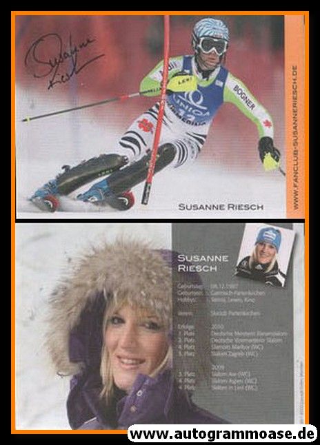 Autogramm Ski Alpin | Susanne RIESCH | 2010 (Fanclub)