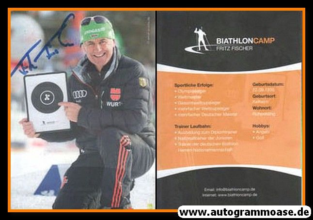 Autogramm Biathlon | Fritz FISCHER | 2010er (Portrait Camp 2) OS-Gold