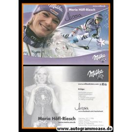 Autogramm Ski Alpin | Maria RIESCH | 2010er (Collage Milka 3) OS-Gold
