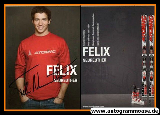 Autogramm Ski Alpin | Felix NEUREUTHER | 2010er (Portrait Color) Atomic