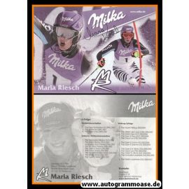 Autogramm Ski Alpin | Maria RIESCH | 2010er (Collage Milka 2) OS-Gold