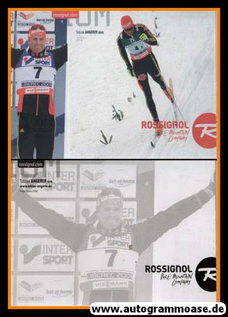 Autogramm Langlauf | Tobias ANGERER | 2000er (Collage Color Rossignol 2) OS-Silber
