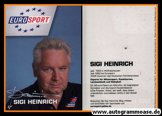 Autogramm TV | Eurosport | Sigi HEINRICH | 2000er (Portrait Color)