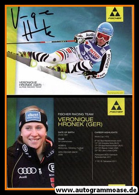 Autogramm Ski Alpin | Veronique HRONEK | 2011 (Fischer)