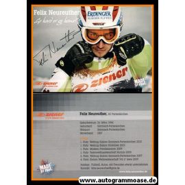 Autogramm Ski Alpin | Felix NEUREUTHER | 2010 (Portrait Color) Ziener