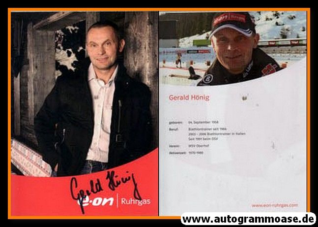 Autogramm Biathlon | Gerald HÖNIG | 2000er (Portrait Color) EON