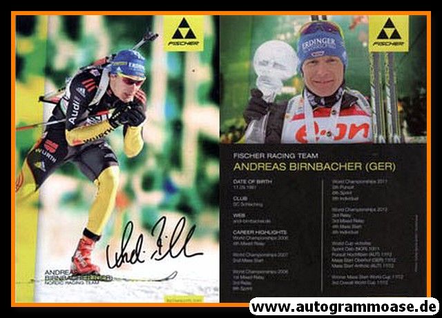 Autogramm Biathlon | Andreas BIRNBACHER | 2012 (Fischer)