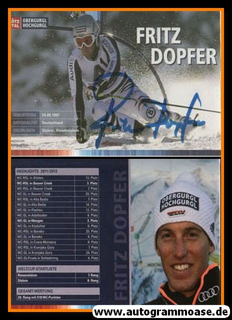 Autogramm Ski Alpin | Fritz DOPFER | 2011 (Ötztal)