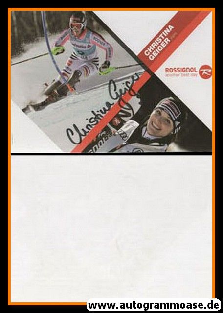 Autogramm Ski Alpin | Christina GEIGER | 2010er (Rossignol)