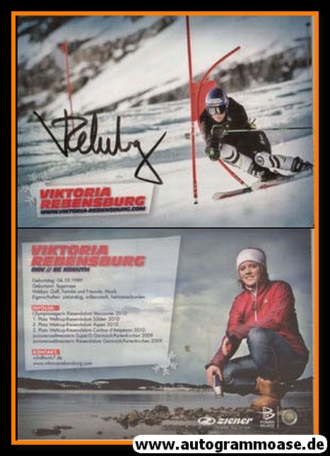 Autogramm Ski Alpin | Viktoria REBENSBURG | 2010 (Web Site)