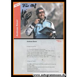 Autogramm Skispringen | Andreas BAUER | 2010er (Viessmann)