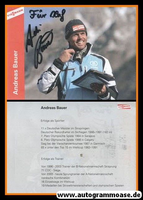 Autogramm Skispringen | Andreas BAUER | 2010er (Viessmann)