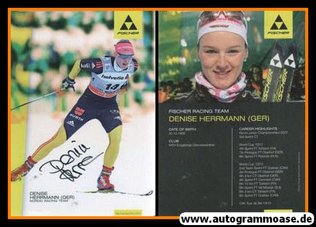 Autogramm Biathlon | Denise HERRMANN | 2012 (Fischer)