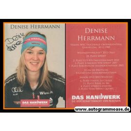 Autogramm Biathlon | Denise HERRMANN | 2012 (Handwerk)