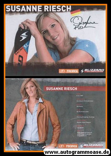 Autogramm Ski Alpin | Susanne RIESCH | 2010er (Tecnica)