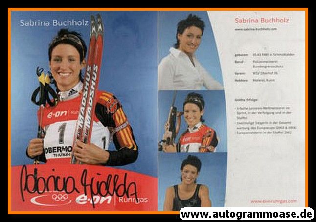Autogramm Biathlon | Sabrina BUCHHOLZ | 2002 (Portrait Color EON)