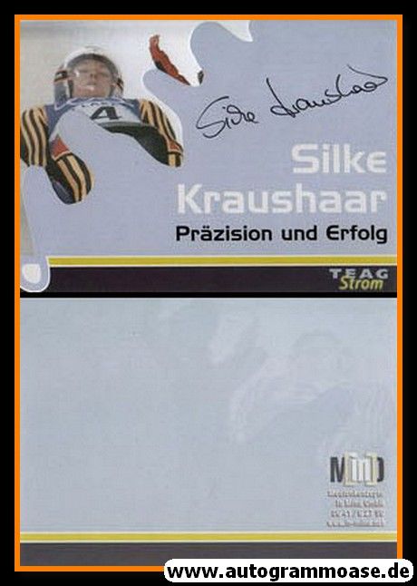 Autogramm Rodeln | Silke KRAUSHAAR | 2000er (Teag)