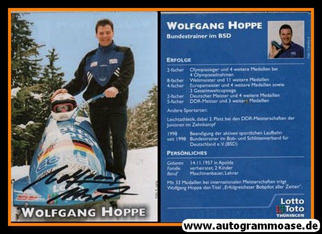 Autogramm Bob | Wolfgang HOPPE | 1980er (Lotto Toto) 2