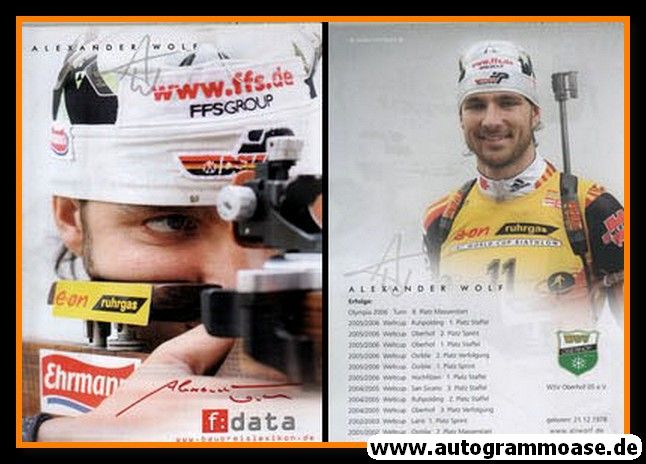Autogramm Biathlon | Alexander WOLF | 2006 (F-Data) 1