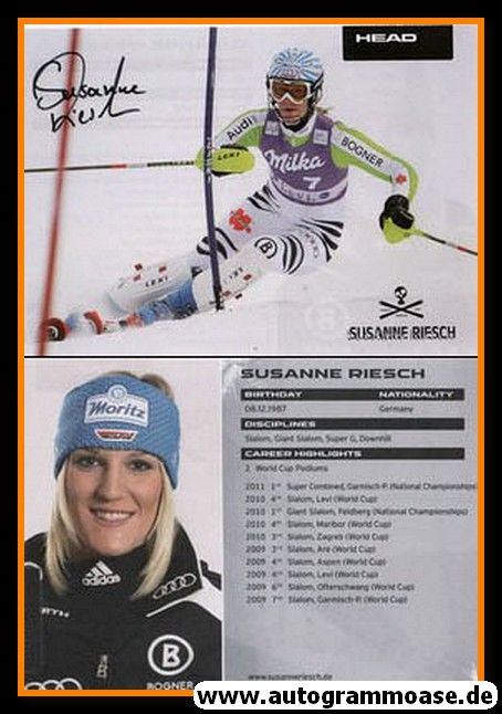 Autogramm Ski Alpin | Susanne RIESCH | 2011 (Head)