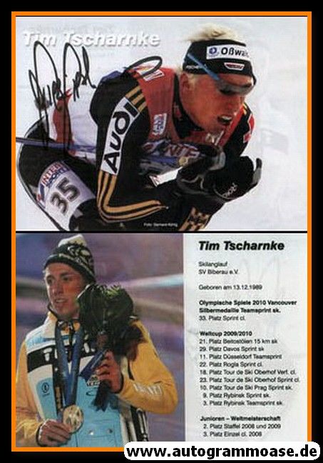 Autogramm Langlauf | Tim TSCHARNKE | 2009 (Portrait Color)