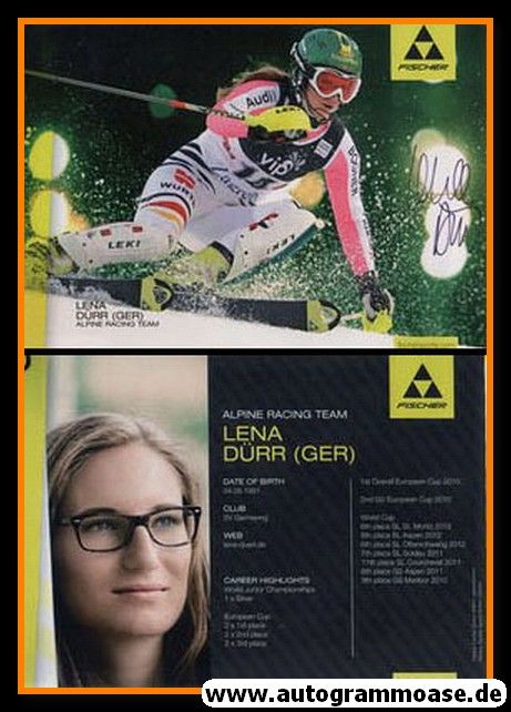 Autogramm Ski Alpin | Lena DÜRR | 2012 (Fischer)