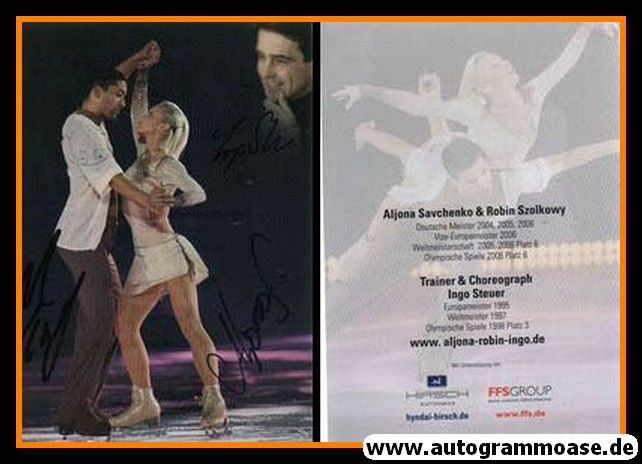 Autogramme Eiskunstlauf | Aljona SAVCHENKO + Robin SZOLKOWY | 2006 (Portrait Color)