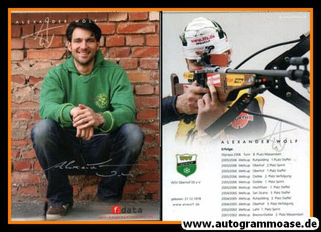 Autogramm Biathlon | Alexander WOLF | 2006 (F-Data) 2