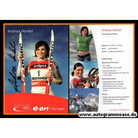 Autogramm Biathlon | Andrea HENKEL | 2007 (Portrait EON) OS-Gold