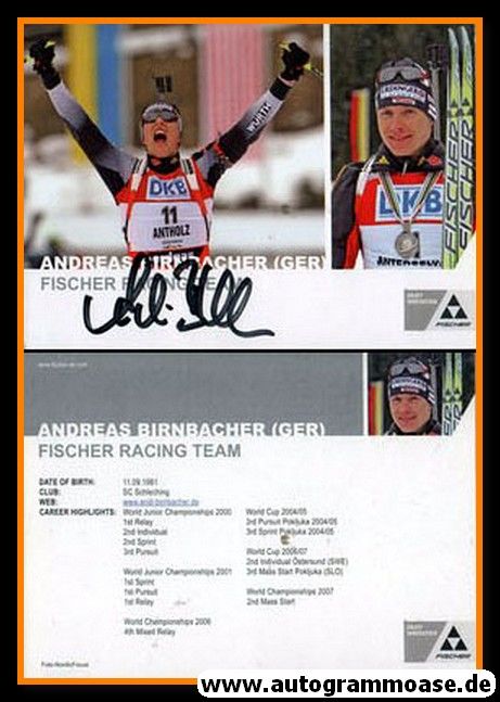 Autogramm Biathlon | Andreas BIRNBACHER | 2007 (Fischer)