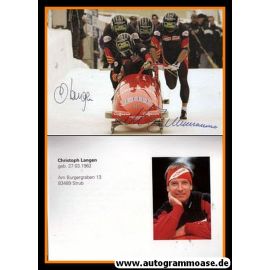 Autogramme Bob | Christoph LANGEN | 1999 (Startszene Color Team) OS-Gold