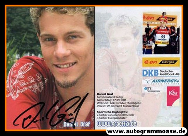 Autogramm Biathlon | Daniel GRAF | 2000er (Portrait Color)
