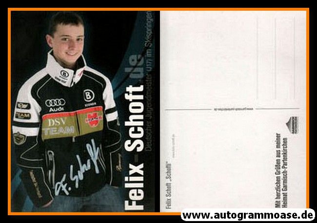 Autogramm Skispringen | Felix SCHOFT | 2007 (Junioren-WM)