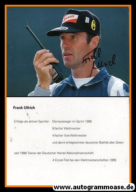 Autogramm Biathlon | Frank ULLRICH | 1999 (Viessmann)