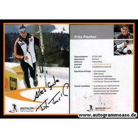 Autogramm Biathlon | Fritz FISCHER | 2010er (Portrait Camp 3) OS-Gold