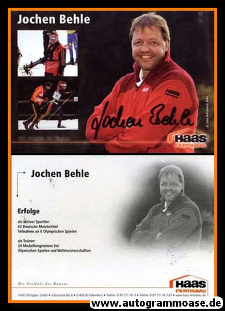 Autogramm Langlauf | Jochen BEHLE | 2000er (Haas)