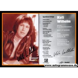 Autogramm Biathlon | Kati WILHELM | 2000 (Portrait SW Thüringer Wald) OS-Gold