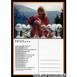 Autogramm Ski Alpin | Katja SEIZINGER | 1995 (Pokale) OS-Gold