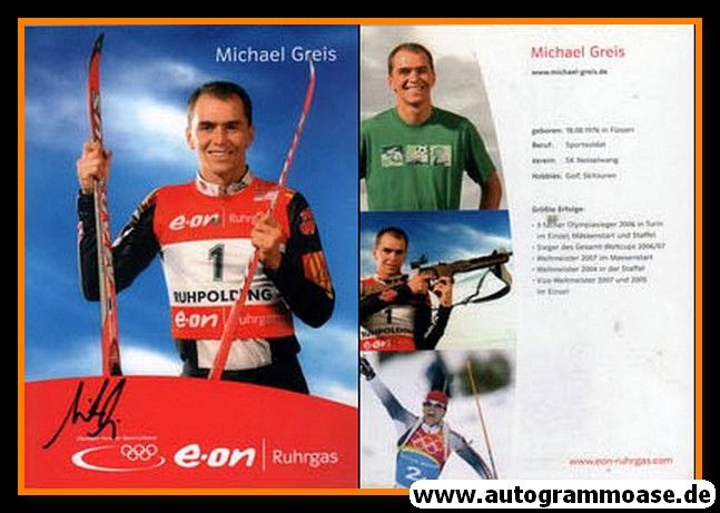Autogramm Biathlon | Michael GREIS | 2007 (Portrait Color EON) OS-Gold