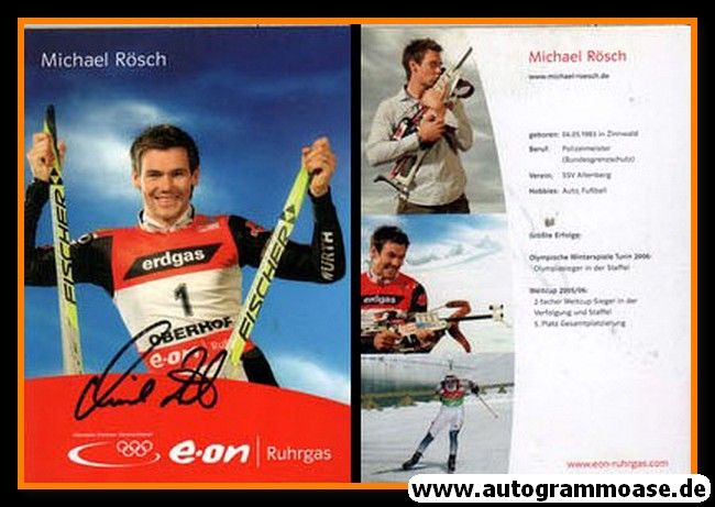 Autogramm Biathlon | Michael RÖSCH | 2006 (EON)