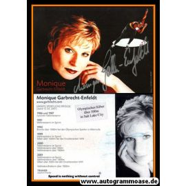 Autogramm Eisschnelllauf | Monique GARBRECHT-ENFELDT | 2001 (Collage)
