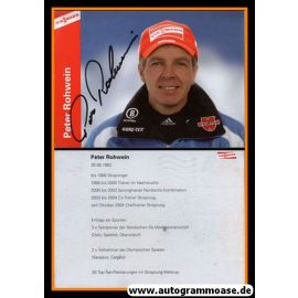 Autogramm Skispringen | Peter ROHWEIN | 2000er (Viessmann)
